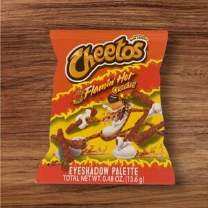 NEW TASTE BEAUTY Cheetos Flamin' Hot 12 SHADE Eyeshadow Palette
